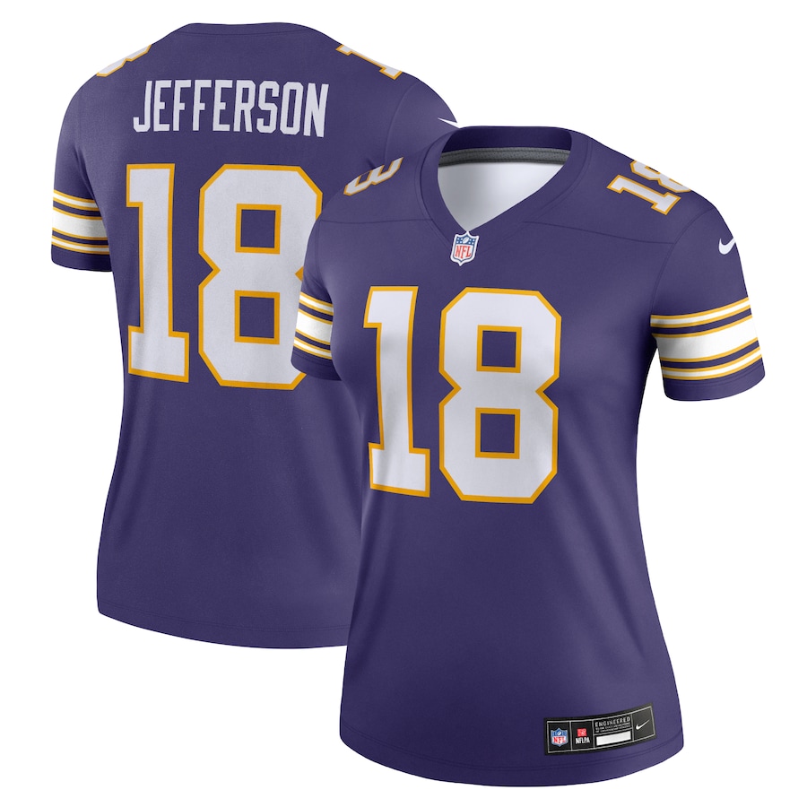 Womens Minnesota Vikings Justin Jefferson Purple Alternate Legend Jersey - myjerseyhub