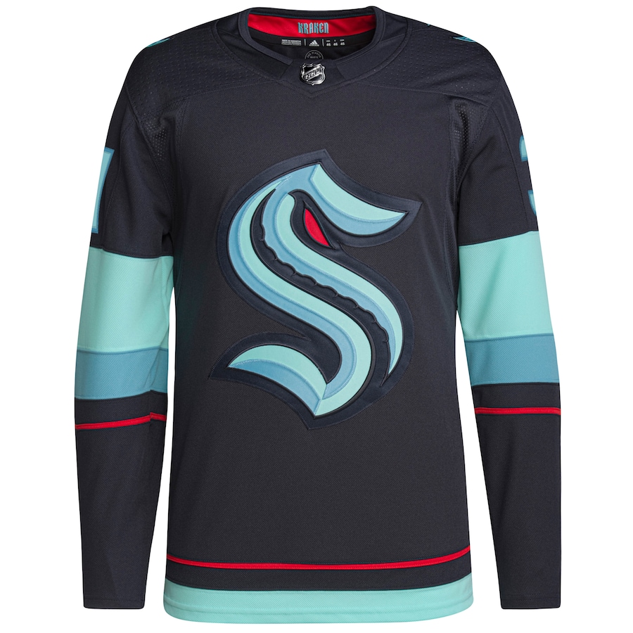 Men's Seattle Kraken Philipp Grubauer Navy Home Authentic Primegreen Player Jersey - myjerseyhub