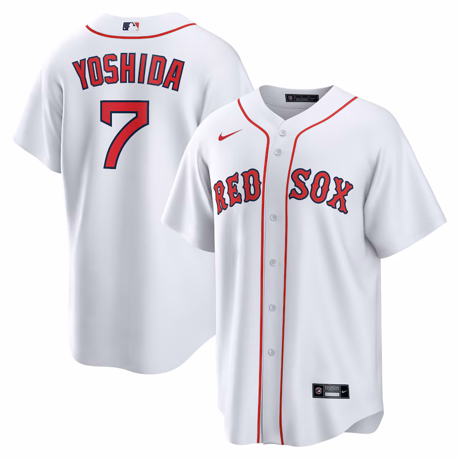 Youth Boston Red Sox Masataka Yoshida Nike White Replica Player Jersey - myjerseyhub