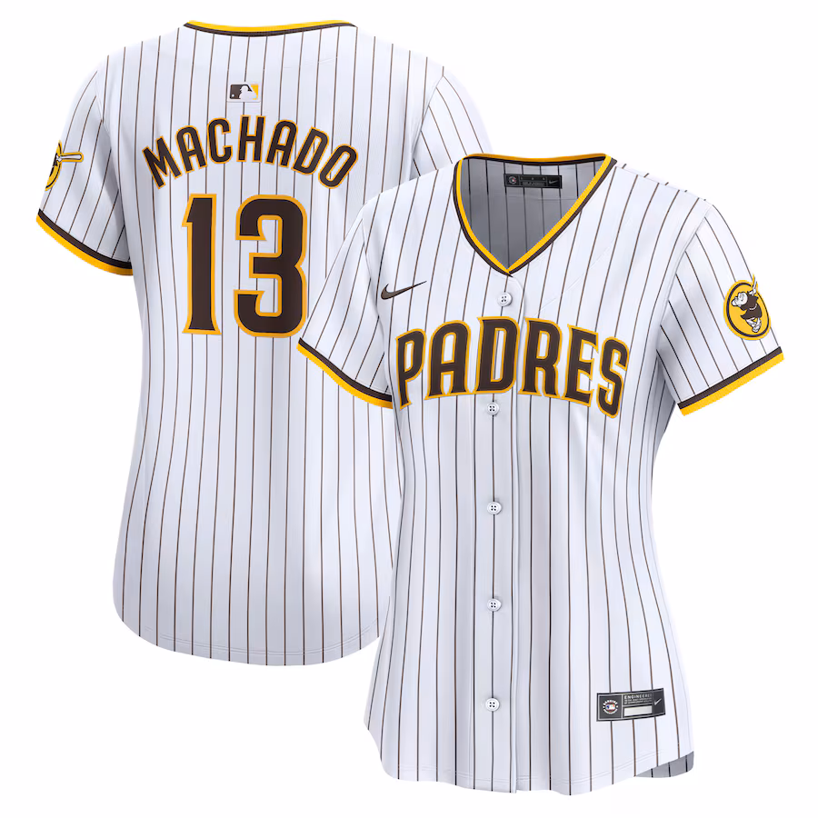 Women's San Diego Padres Manny Machado Nike White Home Limited Player Jersey - myjerseyhub