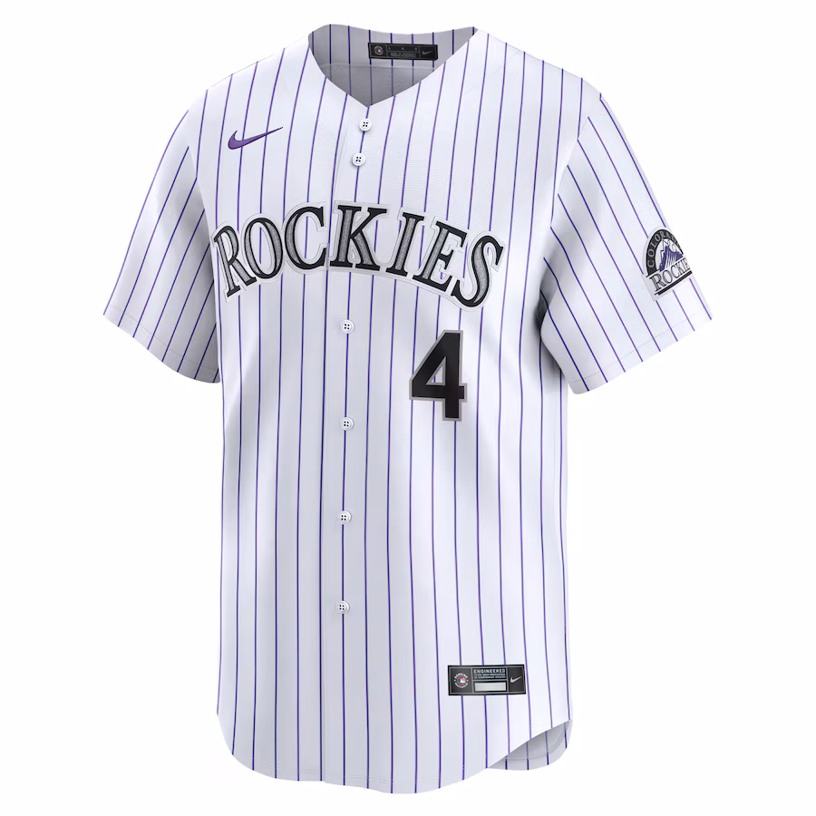 Youth Colorado Rockies Michael Toglia Nike White Home Limited Player Jersey - myjerseyhub