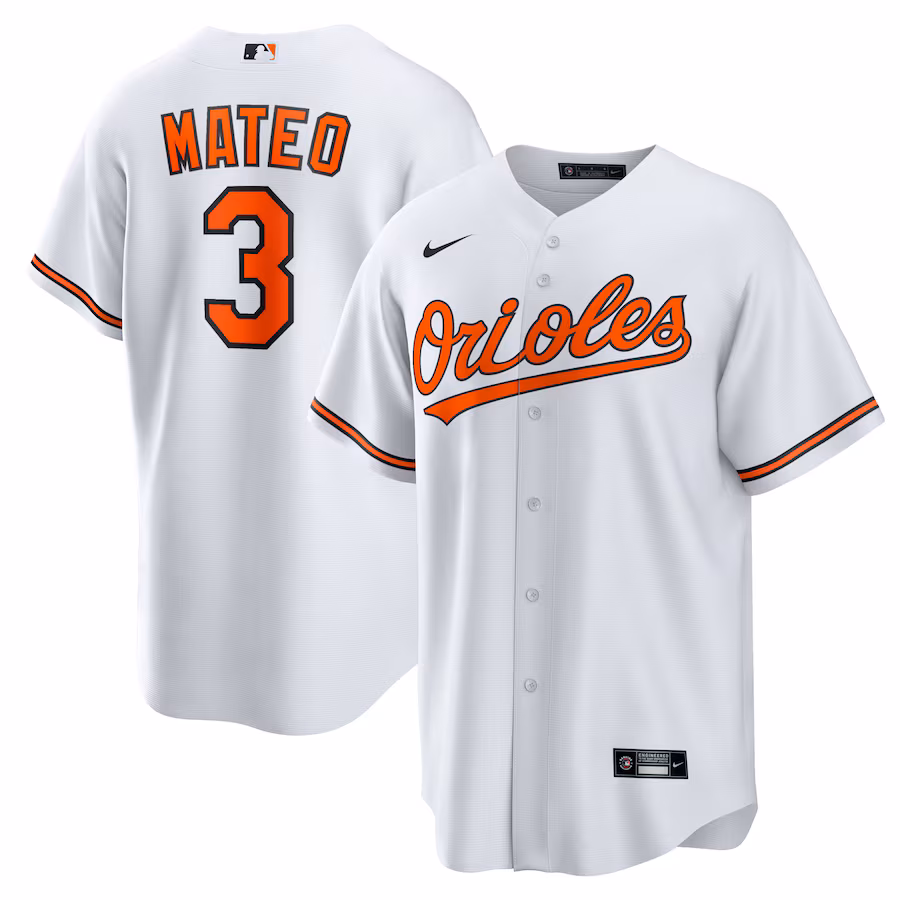 Women's Baltimore Orioles Jorge Mateo Nike White Replica Player Jersey - myjerseyhub
