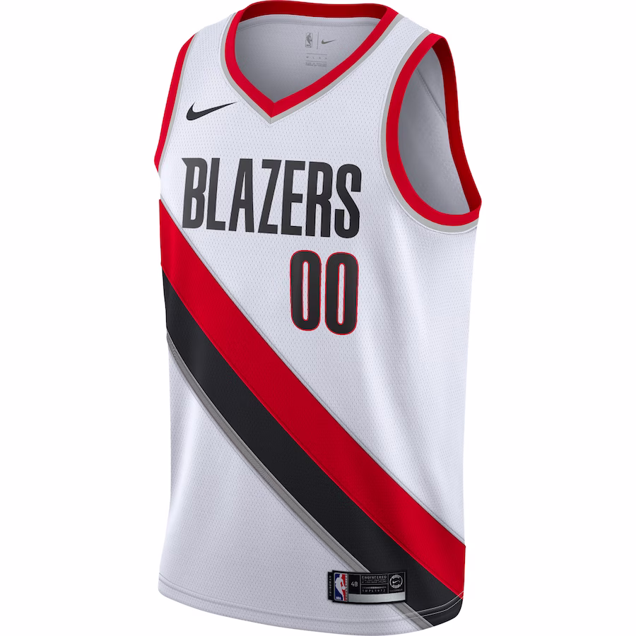 Men's Portland Trail Blazers Nike White 2020/21 Swingman Custom Jersey - Association Edition - myjerseyhub