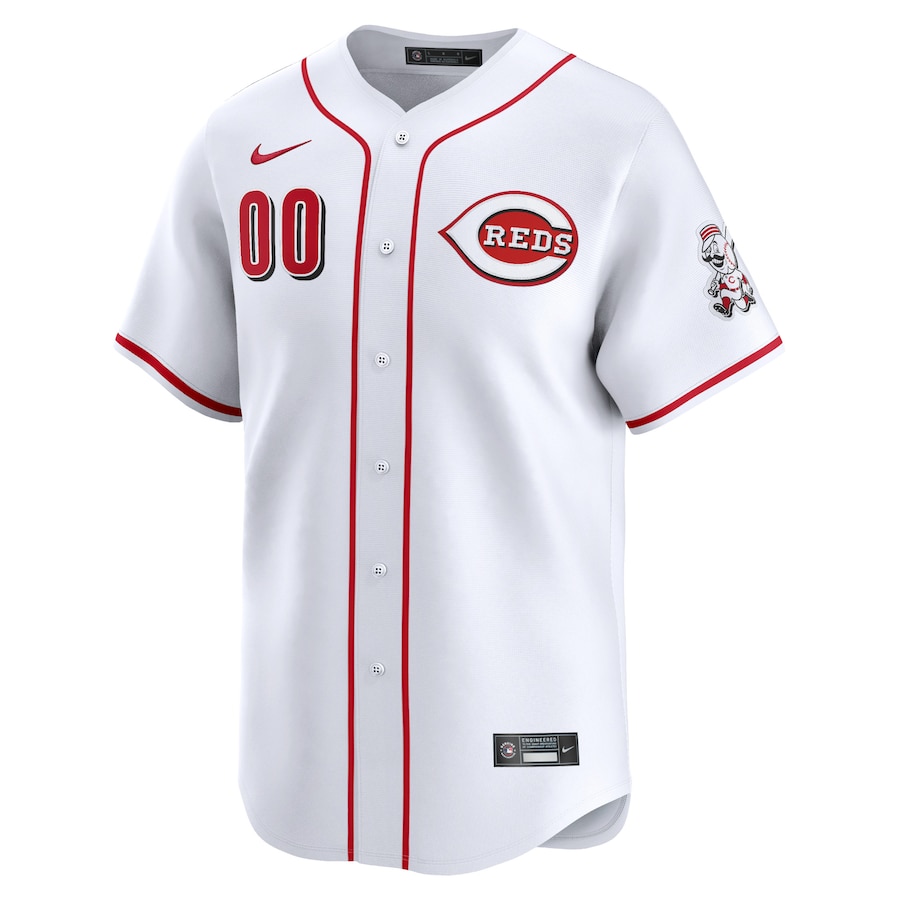 Men's Cincinnati Reds White Home Limited Pick-A-Player Retired Roster Jersey - myjerseyhub