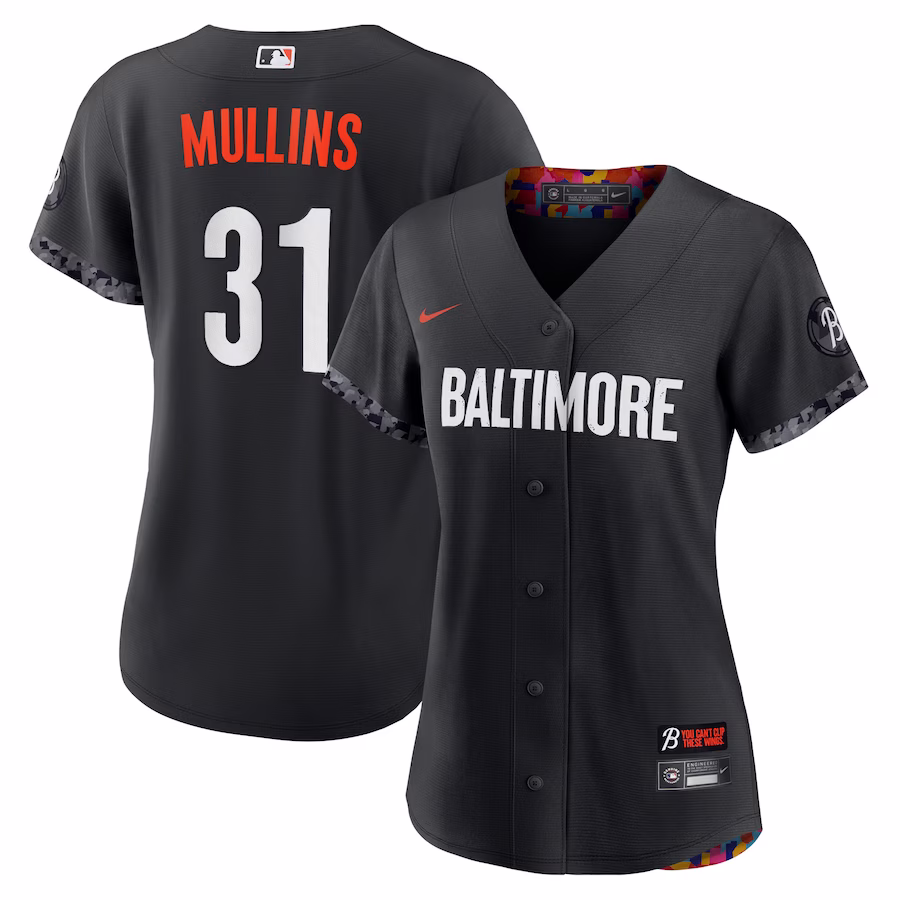 Women's Baltimore Orioles Cedric Mullins Nike Black City Connect Replica Player Jersey - myjerseyhub