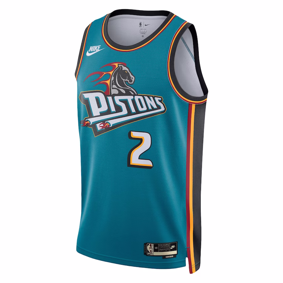 Men's Detroit Pistons Cade Cunningham Nike Teal Swingman Jersey - Classic Edition - myjerseyhub
