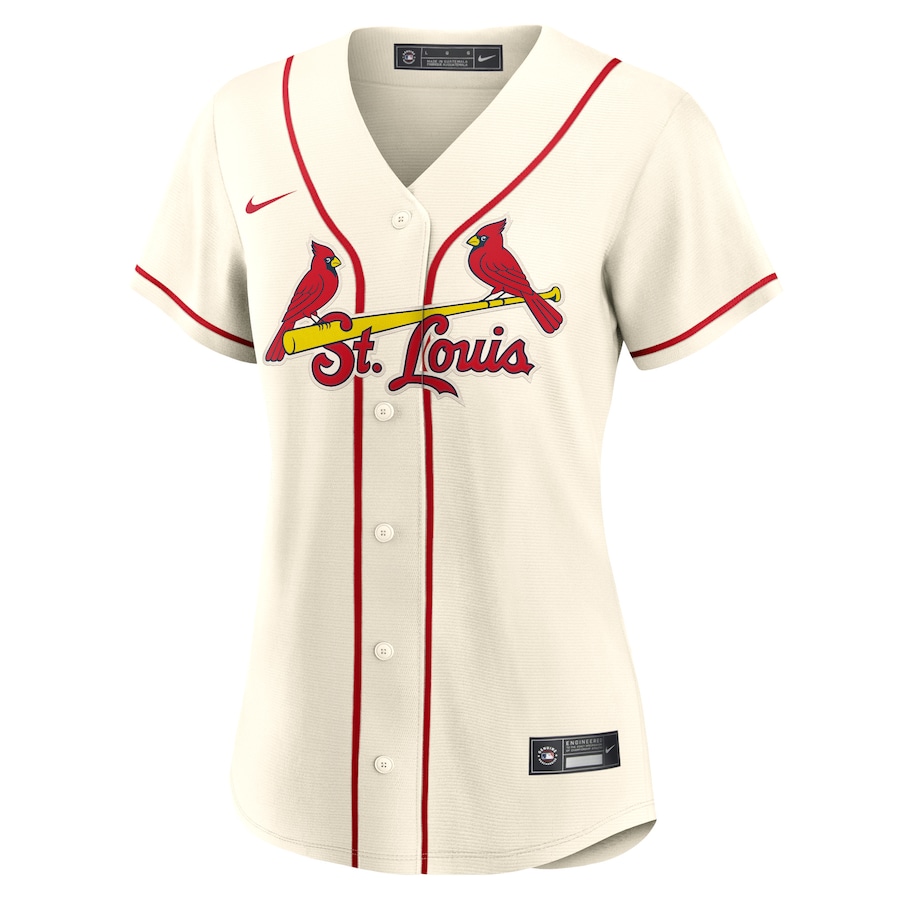 Women's St. Louis Cardinals Yadier Molina Nike Cream Alternate Replica Player Jersey - myjerseyhub
