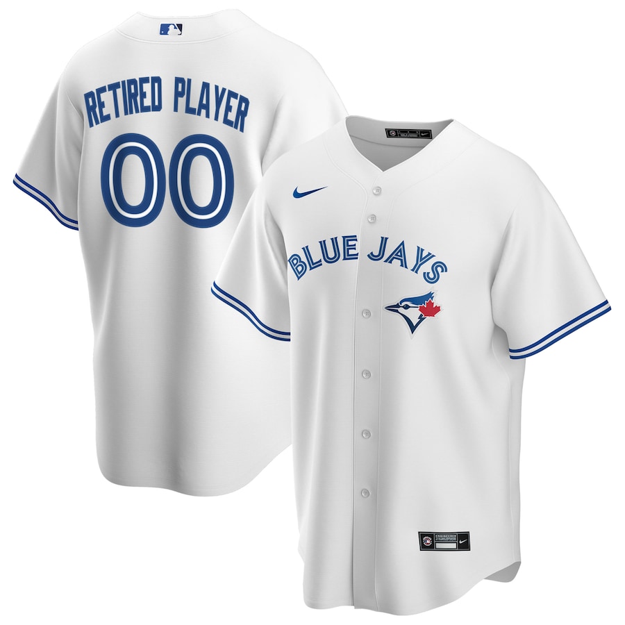Men's Toronto Blue Jays White Home Pick-A-Player Retired Roster Replica Jersey - myjerseyhub