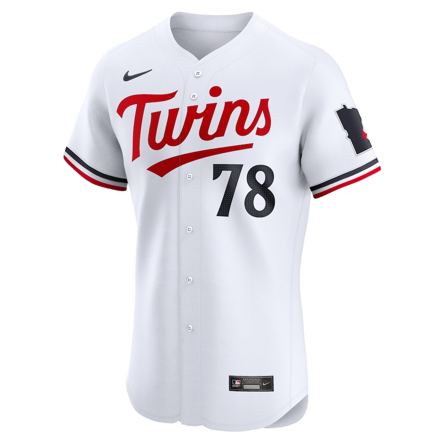 Men's Minnesota Twins Simeon Woods Richardson White Home Elite Player Jersey - myjerseyhub