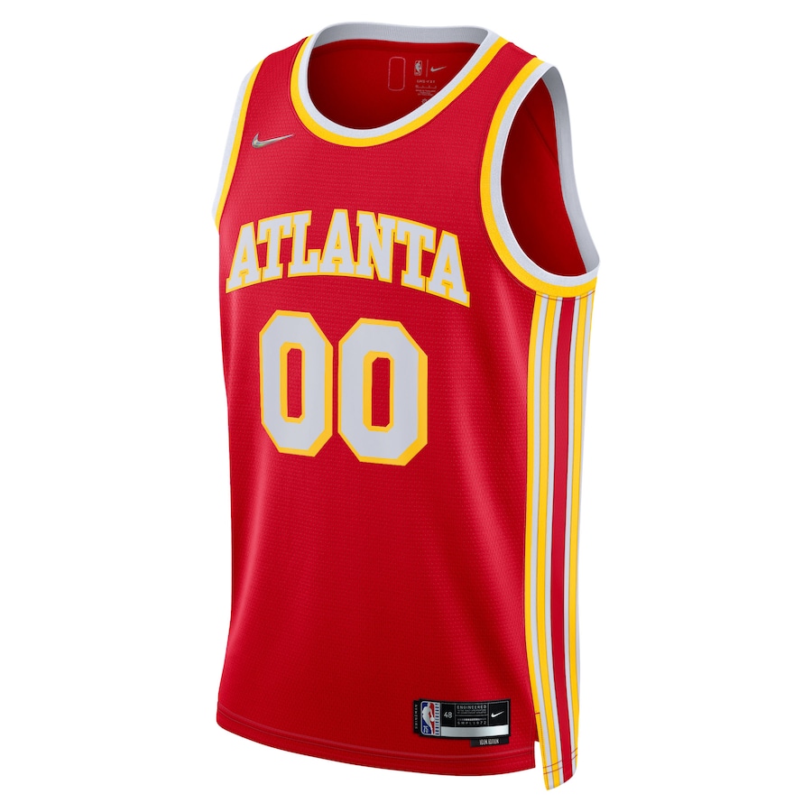 Men's Atlanta Hawks Nike Red 2021/22 Diamond Swingman Custom Jersey - Icon Edition - myjerseyhub