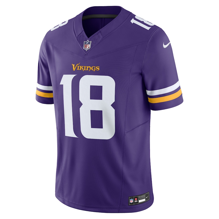 Mens Minnesota Vikings Justin Jefferson Purple Vapor F.U.S.E. Limited Jersey - myjerseyhub