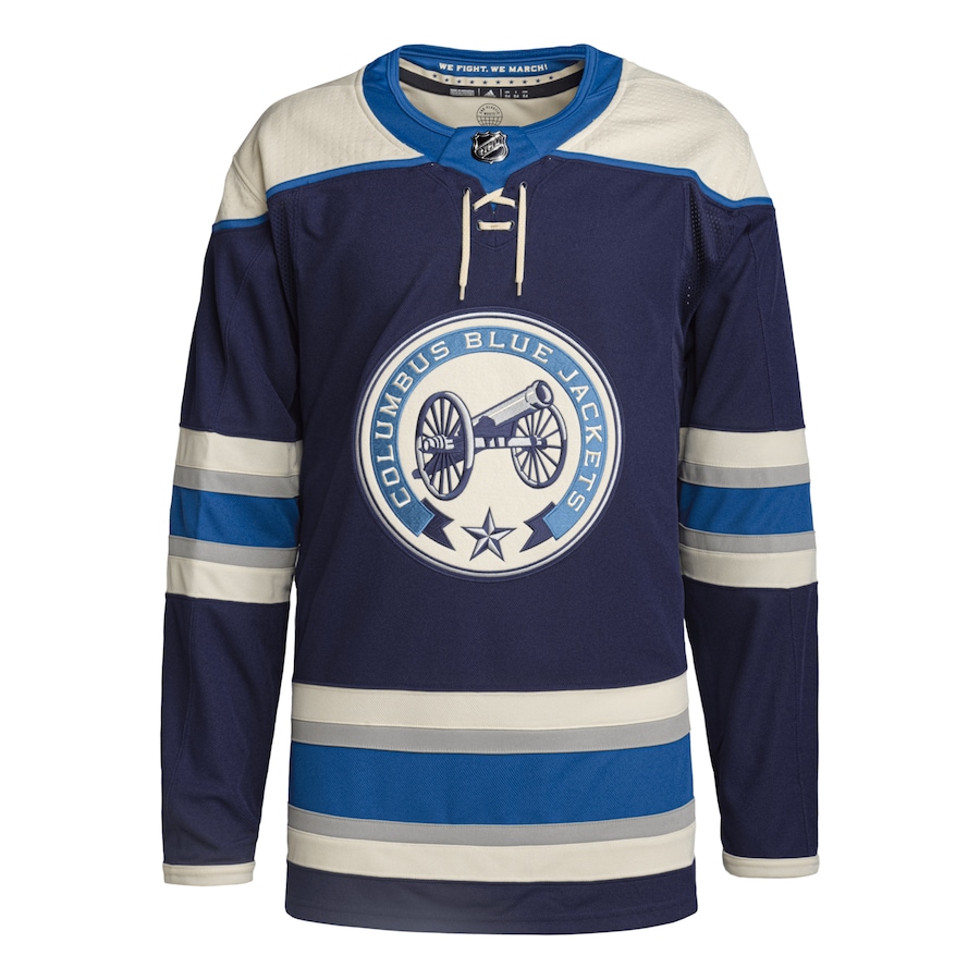 Men's Columbus Blue Jackets Navy Alternate Primegreen Authentic Jersey - myjerseyhub