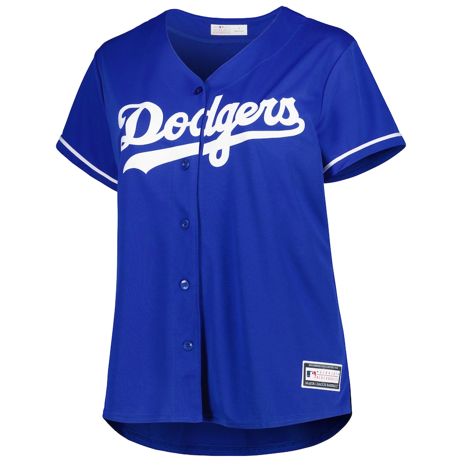 Women's Los Angeles Dodgers Freddie Freeman Royal Plus Size Replica Player Jersey - myjerseyhub