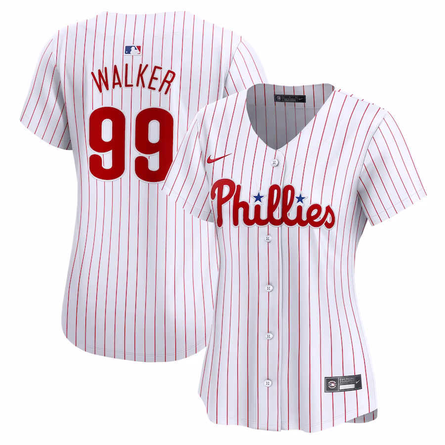 Women's Philadelphia Phillies Taijuan Walker Nike White Home Limited Player Jersey - myjerseyhub