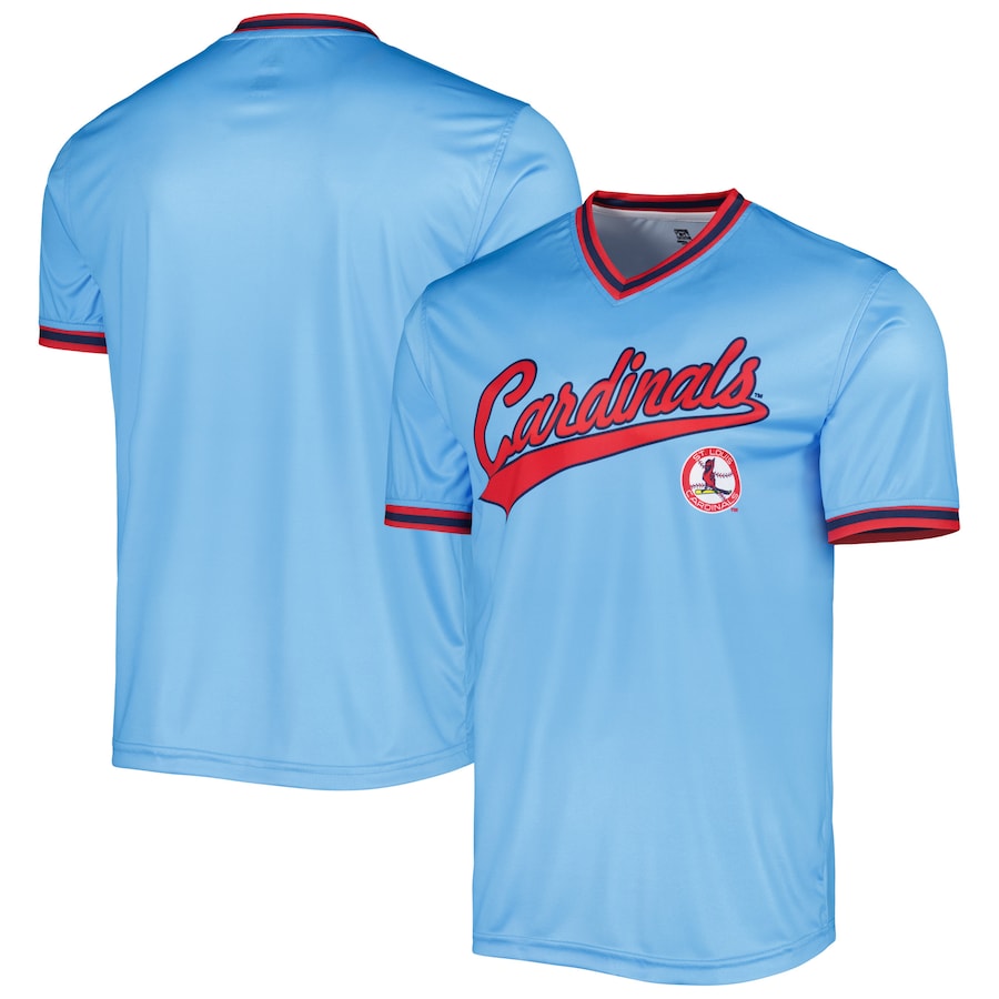 Men's St. Louis Cardinals Stitches Light Blue Cooperstown Collection Team Jersey - myjerseyhub