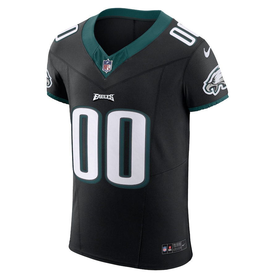 Mens Philadelphia Eagles Black Alternate Vapor F.U.S.E. Elite Custom Jersey - myjerseyhub
