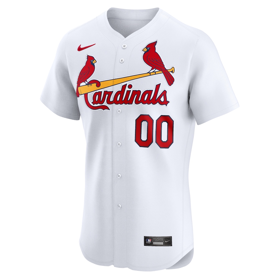 Men's St. Louis Cardinals White Home Elite Pick-A-Player Retired Roster Jersey - myjerseyhub