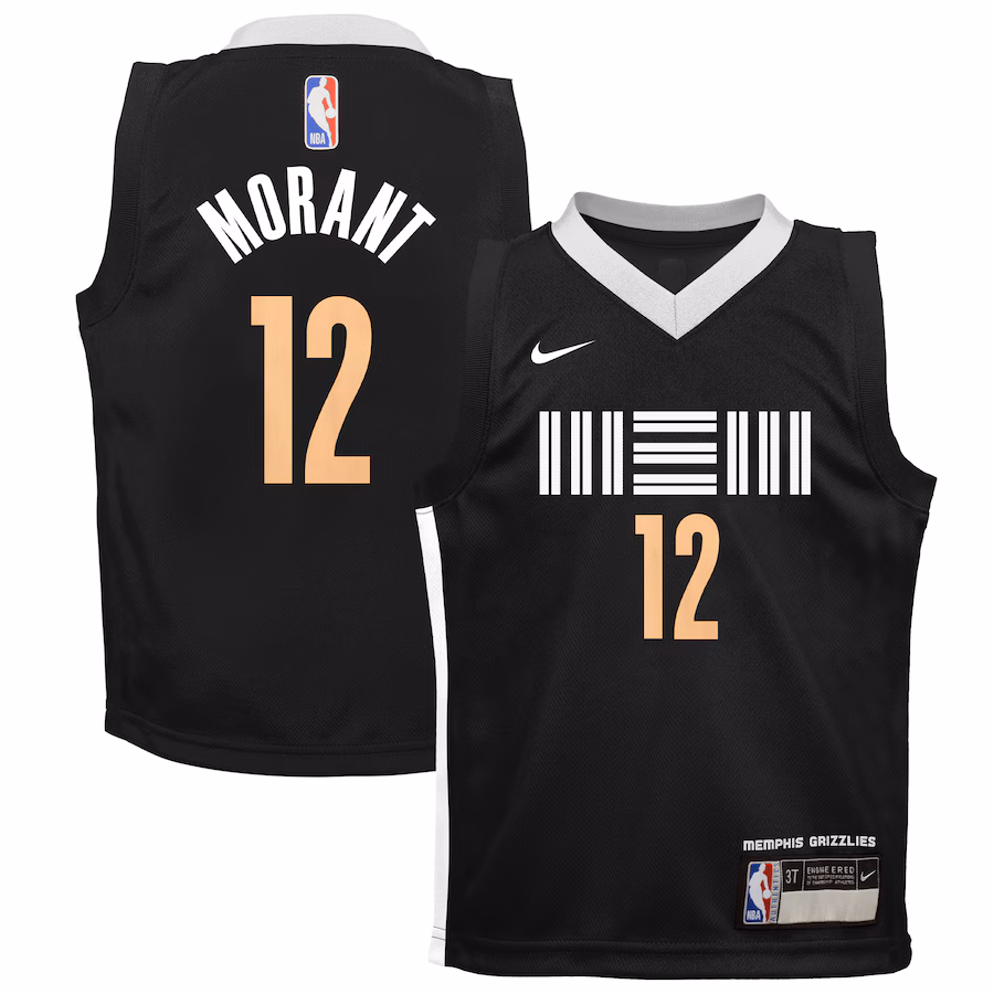 Infant Memphis Grizzlies Ja Morant Nike Black 2023/24 Swingman Replica Jersey - City Edition - myjerseyhub