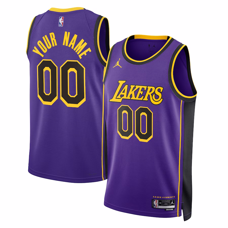 Unisex Los Angeles Lakers Jordan Brand Purple 2022/23 Swingman Custom Jersey - Statement Edition - myjerseyhub