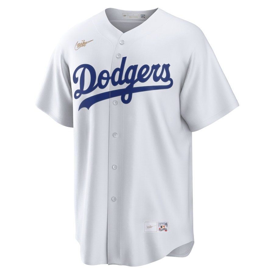 Men's Brooklyn Dodgers Jackie Robinson White Home Cooperstown Collection Player Jersey - myjerseyhub