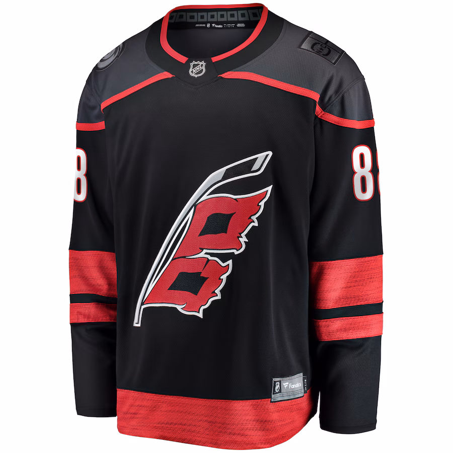 Martin Necas Carolina Hurricanes Fanatics Home Breakaway Jersey - Black - myjerseyhub