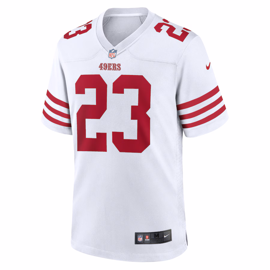 Christian McCaffrey San Francisco 49ers Nike Game Player Jersey - White - myjerseyhub