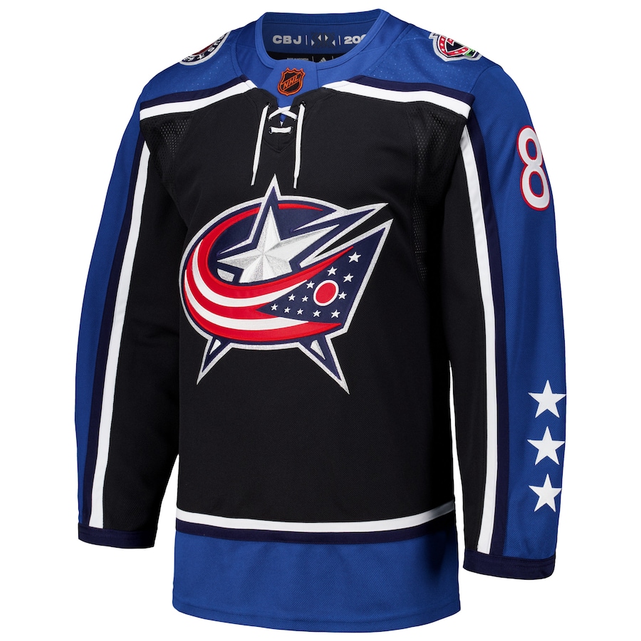 Zach Werenski Columbus Blue Jackets adidas Reverse Retro 2.0 Authentic Player Jersey - Black - myjerseyhub
