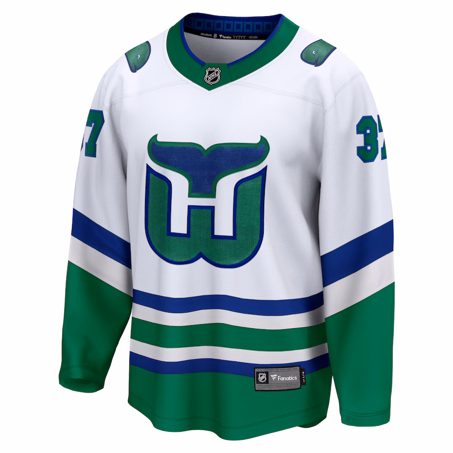 Andrei Svechnikov Carolina Hurricanes Fanatics Whalers Premier Breakaway Jersey - White - myjerseyhub
