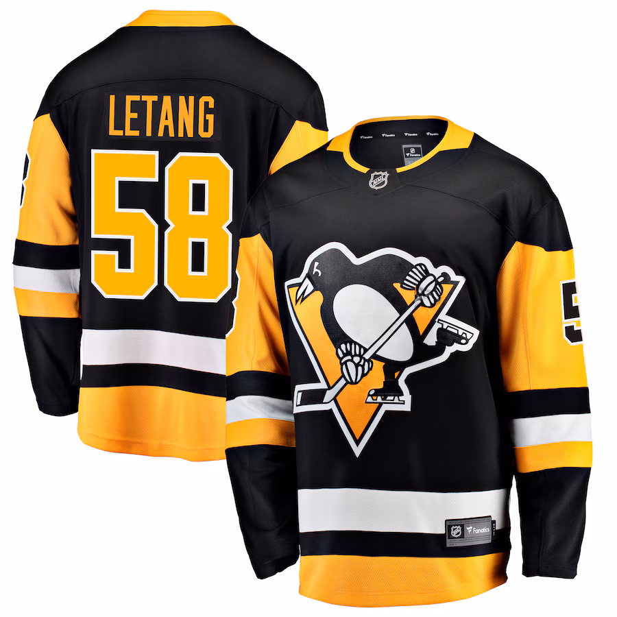 Kris Letang Pittsburgh Penguins Fanatics Home Breakaway Jersey - Black - myjerseyhub