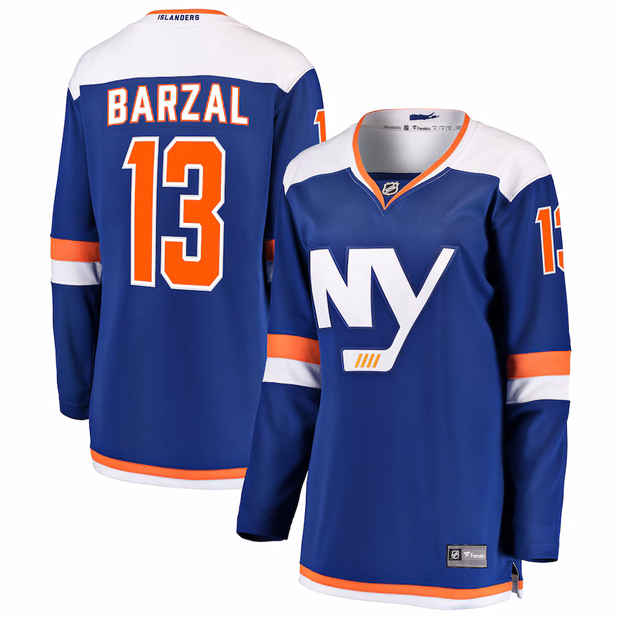 Mathew Barzal New York Islanders Fanatics Women's Alternate Breakaway Jersey - Blue - myjerseyhub
