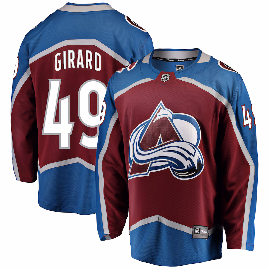 Samuel Girard Colorado Avalanche Fanatics Breakaway Player Jersey - Burgundy - myjerseyhub