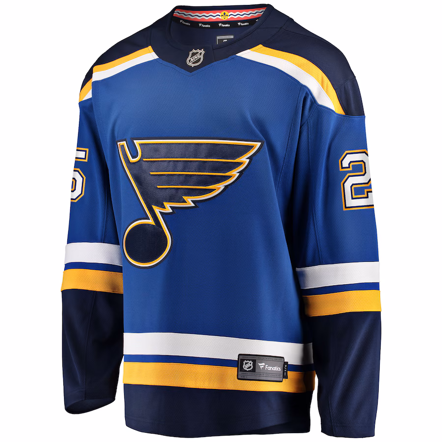 Jordan Kyrou St. Louis Blues Fanatics Home Team Breakaway Player Jersey - Blue - myjerseyhub