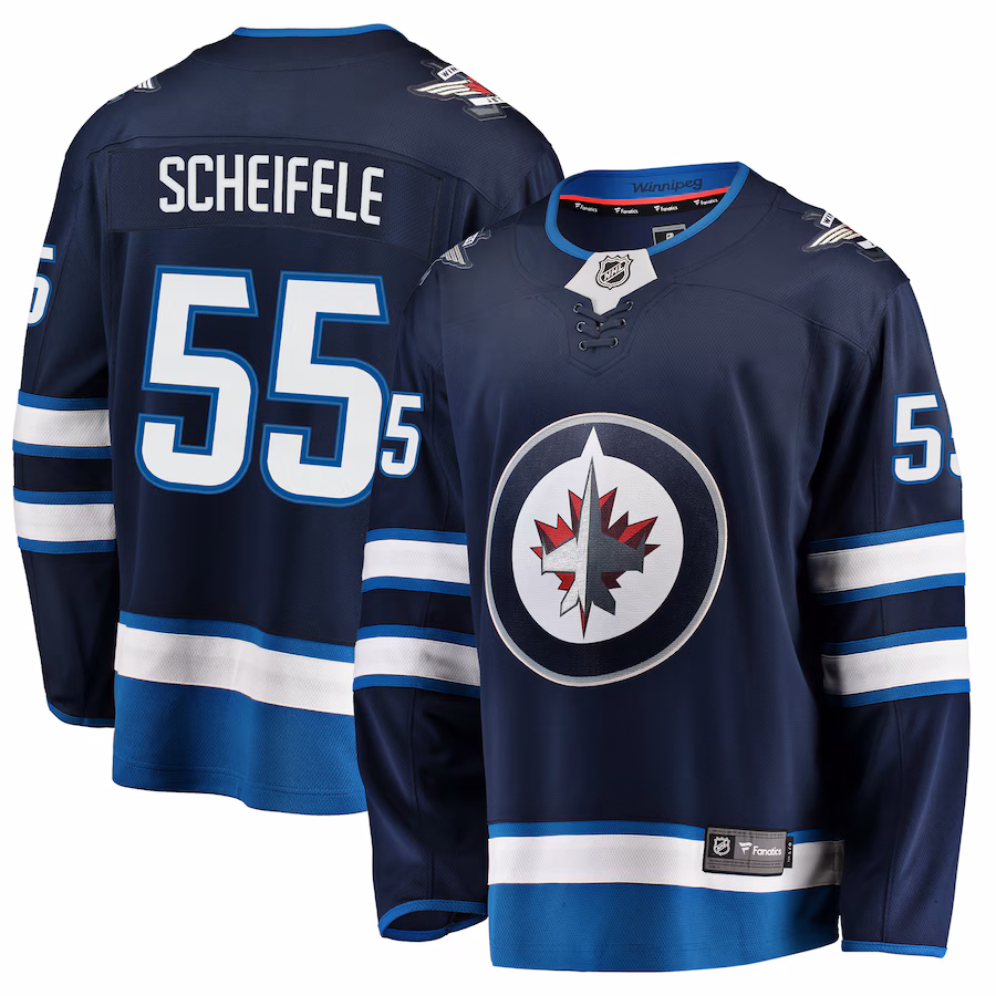 Mark Scheifele Winnipeg Jets Fanatics Breakaway Replica Jersey - Navy - myjerseyhub
