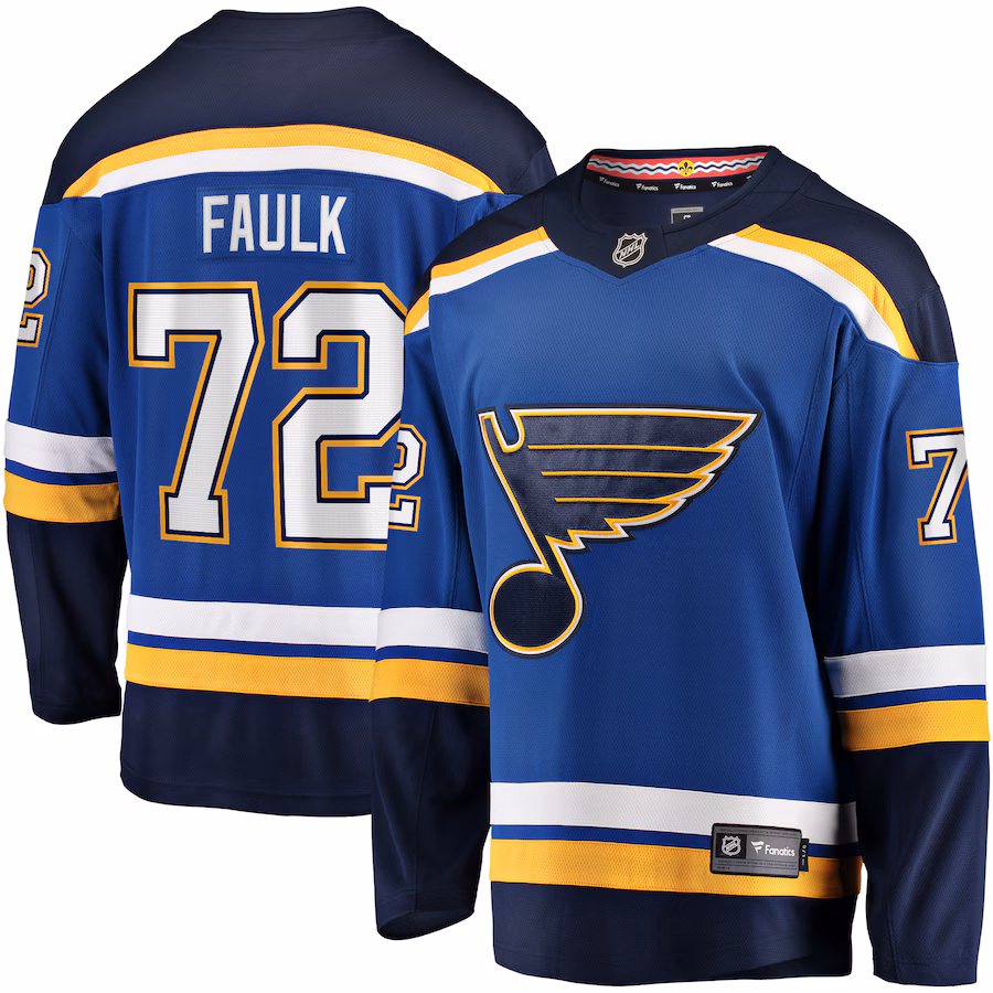 Justin Faulk St. Louis Blues Fanatics Home Breakaway Player Jersey - Blue - myjerseyhub