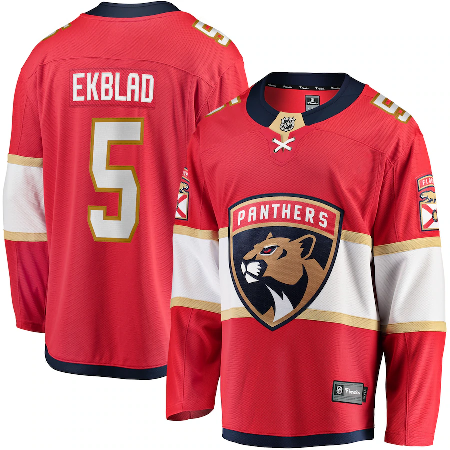 Aaron Ekblad Florida Panthers Fanatics Home Team Breakaway Player Jersey - Red - myjerseyhub