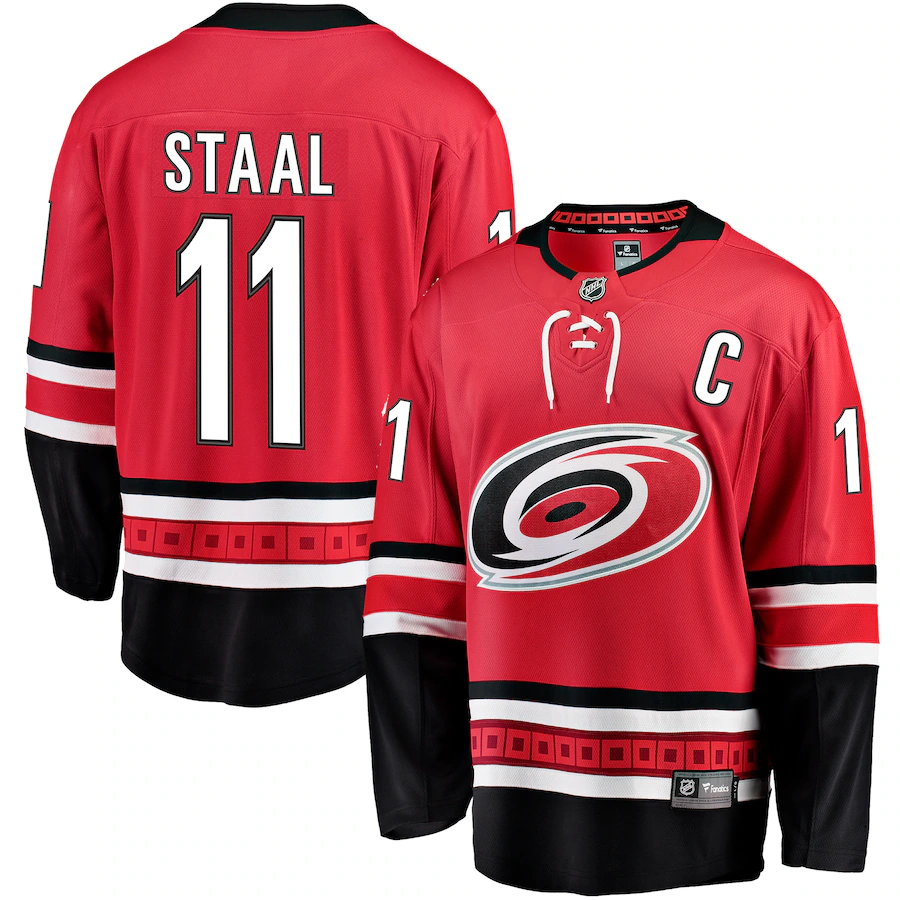 Jordan Staal Carolina Hurricanes Fanatics Alternate Breakaway Jersey - Red - myjerseyhub