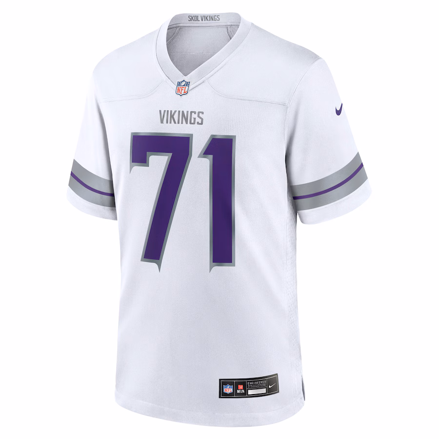 Christian Darrisaw Minnesota Vikings Nike Alternate Game Jersey - White - myjerseyhub