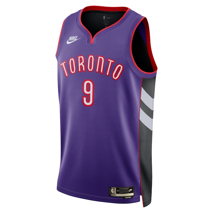RJ Barrett Toronto Raptors Nike Unisex 2024/25 Swingman Jersey - Purple - Classic Edition - myjerseyhub