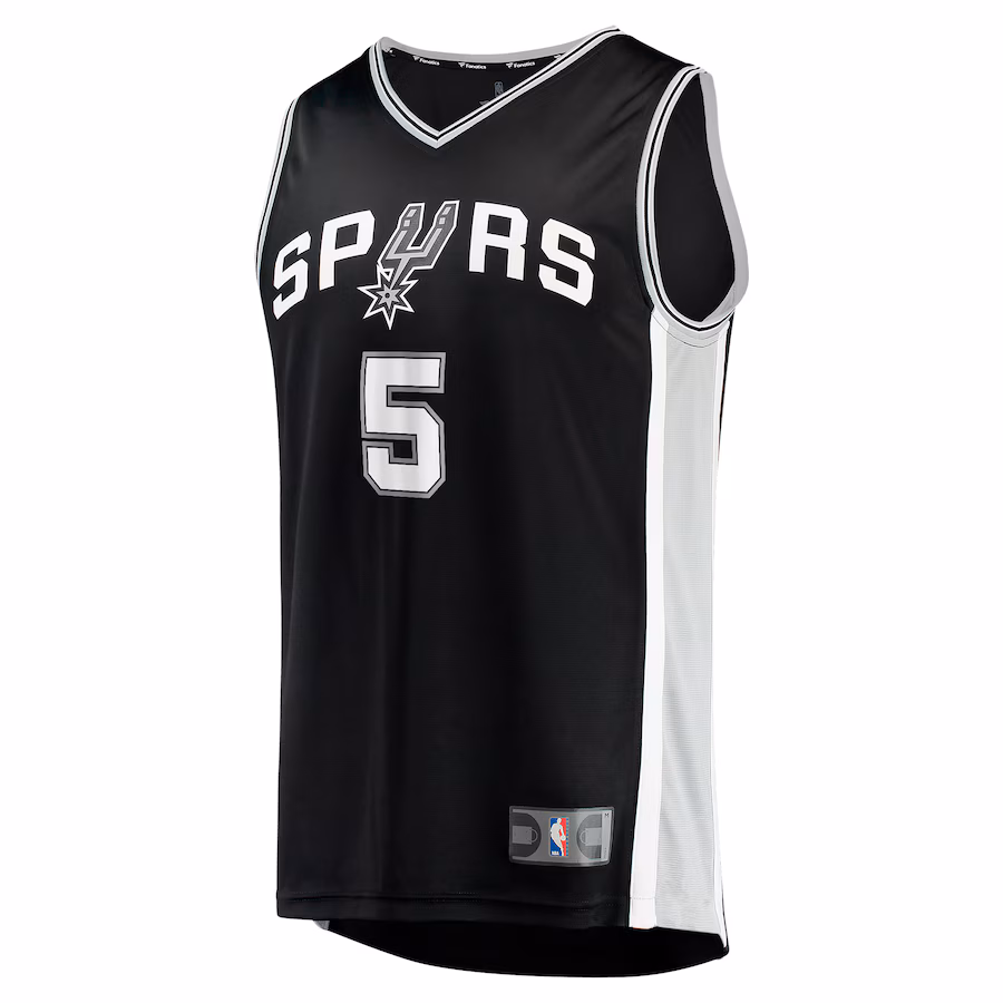 Stephon Castle San Antonio Spurs Fanatics 2024 NBA Draft Fast Break Player Jersey - Icon Edition - Black - myjerseyhub