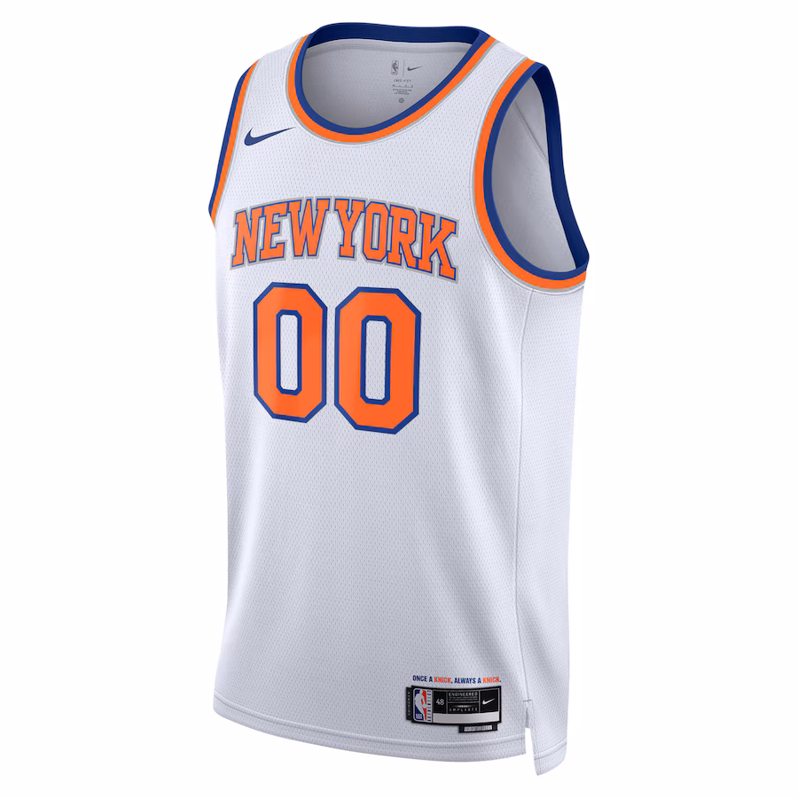 New York Knicks Nike Unisex Swingman Custom Jersey White - Association Edition - myjerseyhub