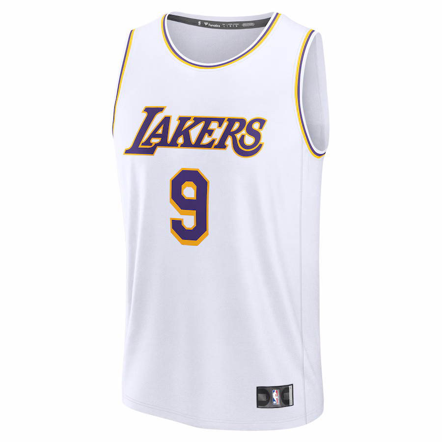 Bronny James Los Angeles Lakers Fanatics Fast Break Replica Player Jersey - Association Edition - White - myjerseyhub