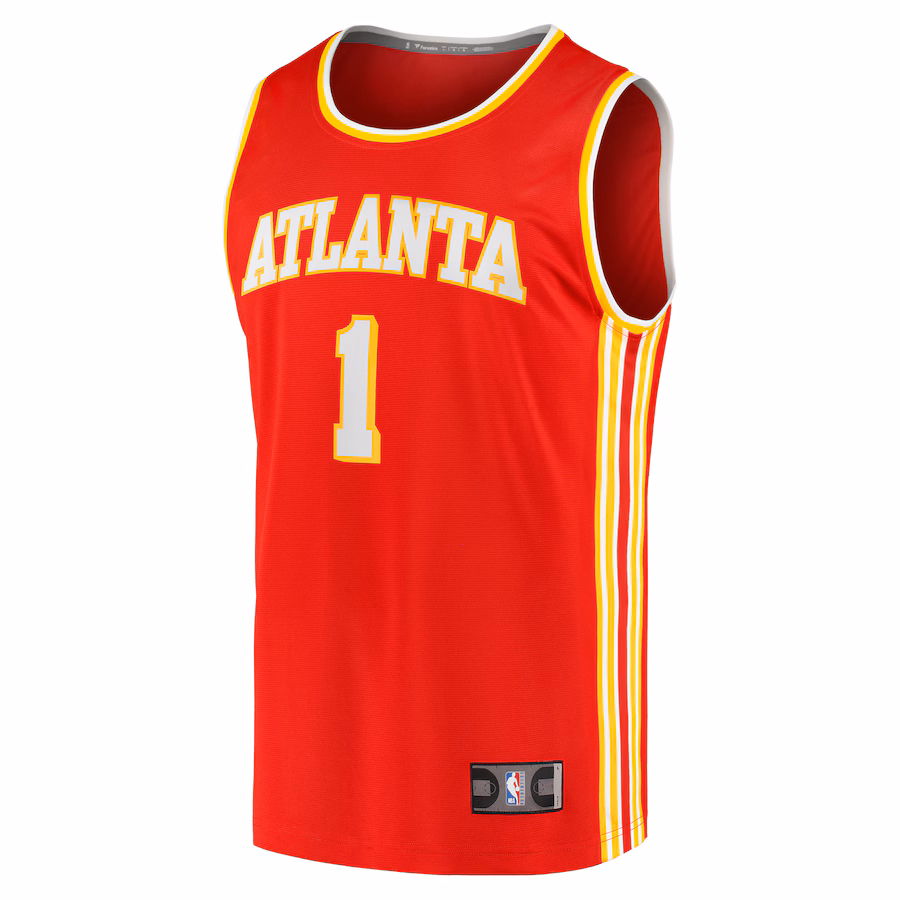 Jalen Johnson Atlanta Hawks Fanatics Fast Break Replica Jersey - Icon Edition - Red - myjerseyhub