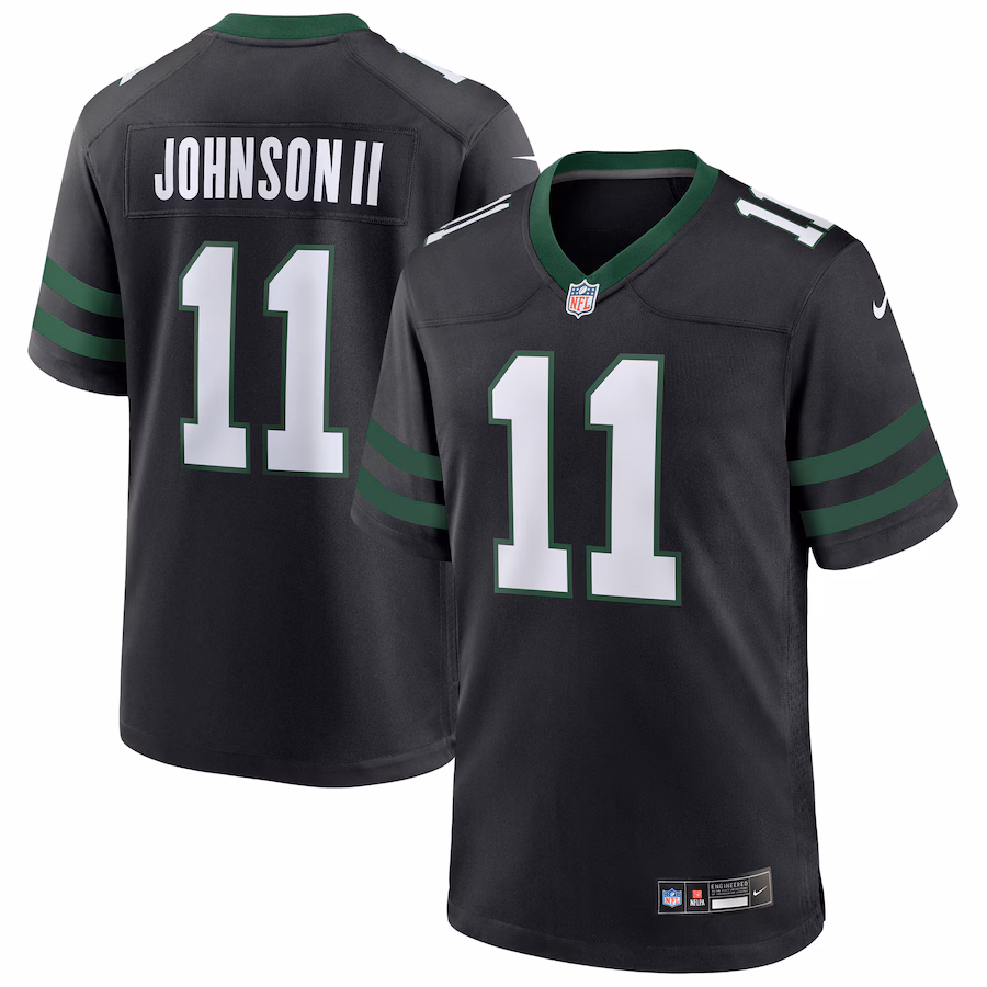 Jermaine Johnson II New York Jets Nike Alternate Game Jersey - Legacy Black - myjerseyhub