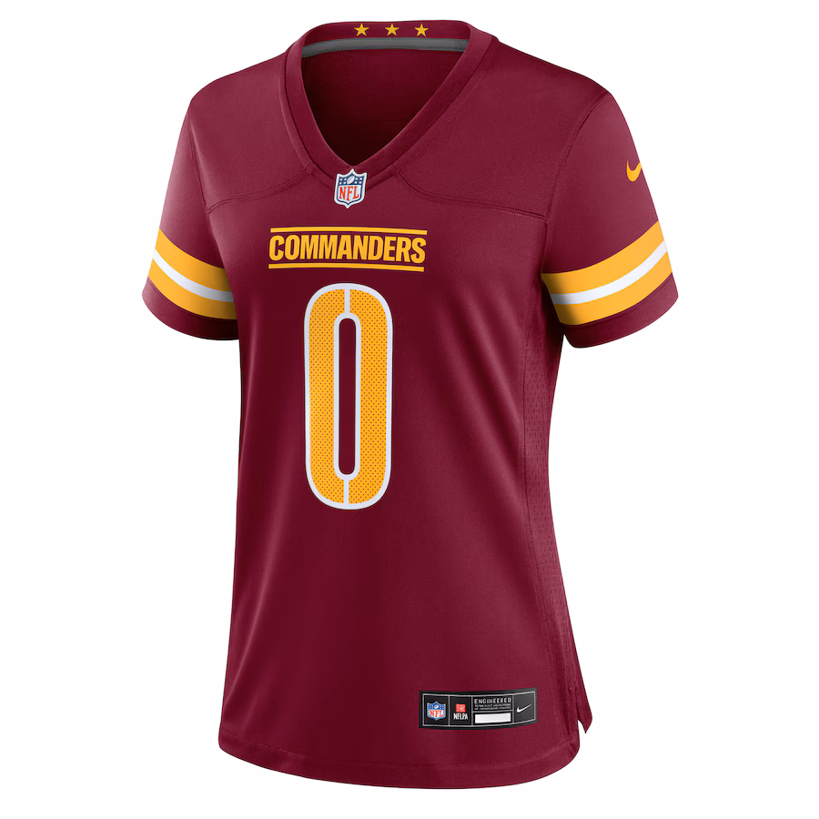 Mike Sainristil Washington Commanders Nike Women's Game Jersey - Burgundy - myjerseyhub