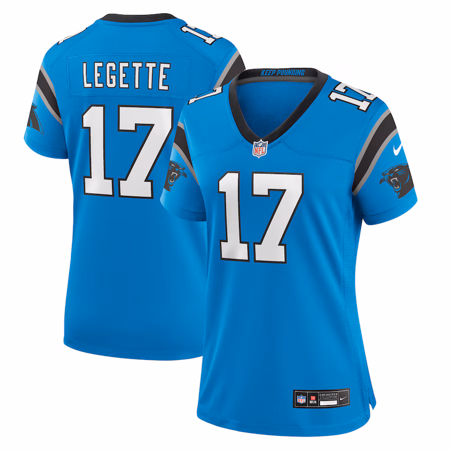 Xavier Legette Carolina Panthers Nike Women's Alternate Game Jersey - Blue - myjerseyhub