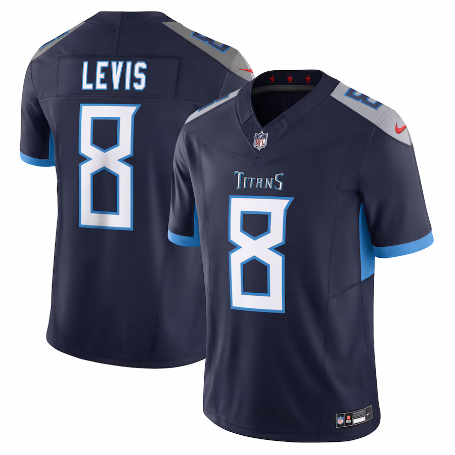 Will Levis Tennessee Titans Nike Vapor F.U.S.E. Limited Jersey - Navy - myjerseyhub