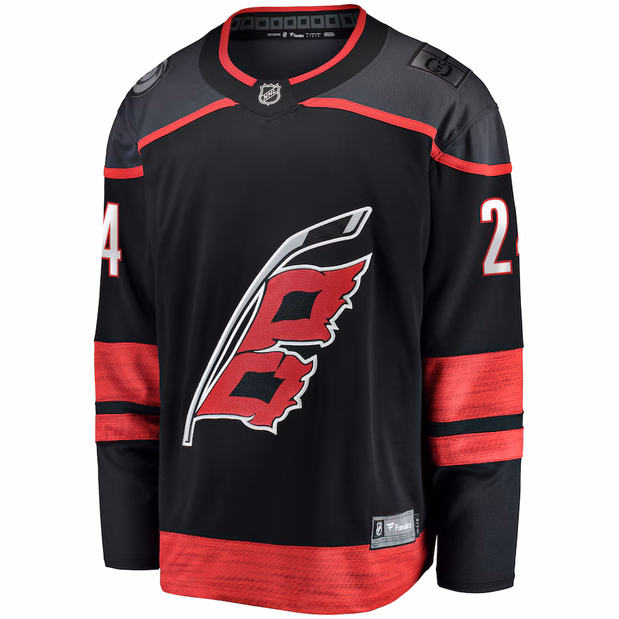 Seth Jarvis Carolina Hurricanes Fanatics Home Breakaway Jersey - Black - myjerseyhub