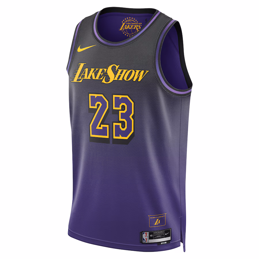 LeBron James Los Angeles Lakers Nike Unisex 2024/25 Swingman Player Jersey - City Edition - Purple - myjerseyhub