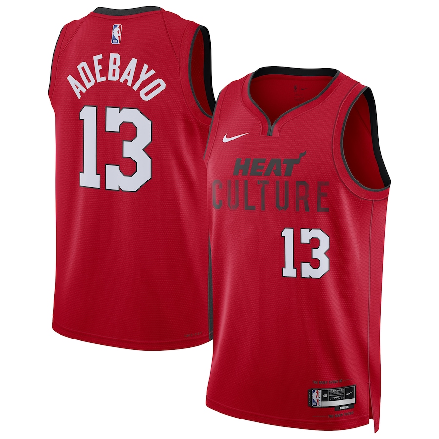 Bam Adebayo Miami Heat Nike Unisex 2024/25 Swingman Player Jersey - City Edition - Red - myjerseyhub