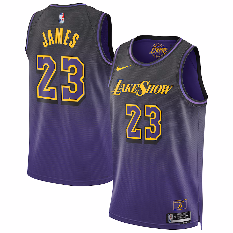 LeBron James Los Angeles Lakers Nike Unisex 2024/25 Swingman Player Jersey - City Edition - Purple - myjerseyhub
